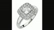 9ct White Gold Made With Swarovski Zirconia Cluster Ring Review