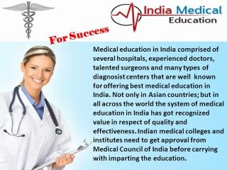 Explore Bright Future With Medical Education In India