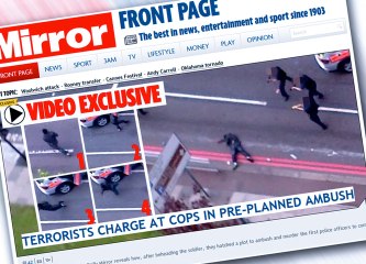 Londres : les images d'un tir policier contre un des meurtriers du soldat