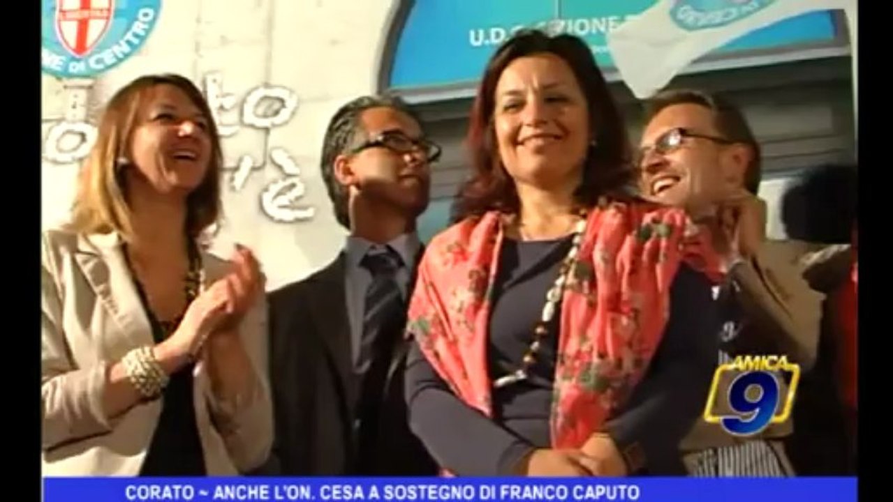 Corato | Anche l'On. a sostegno di Franco Caputo