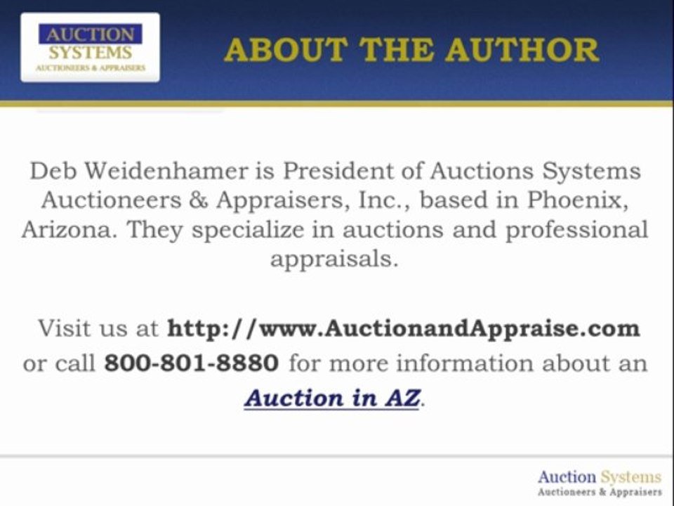 Advantages and Tips for Attending an Auction in AZ