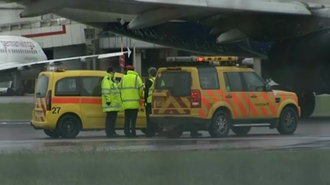 Heathrow BA plane engine inspected after fire