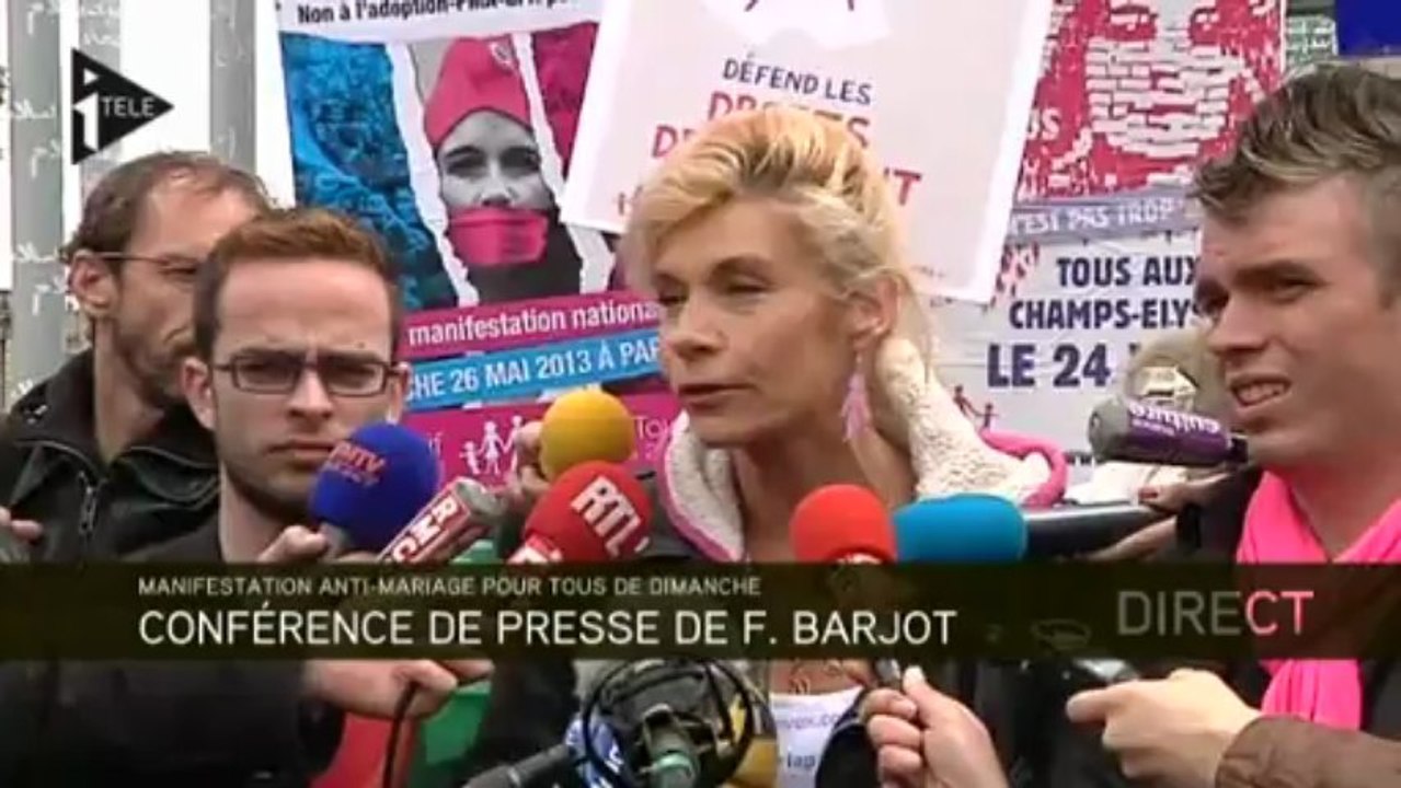 Frigide Barjot : "Je ne pense pas me rendre à la manifestation"