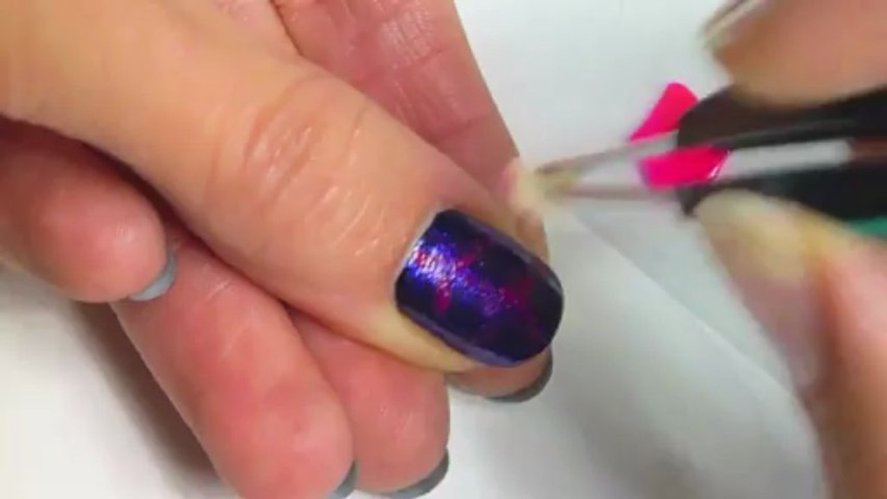 Electric Lightning Nail Art