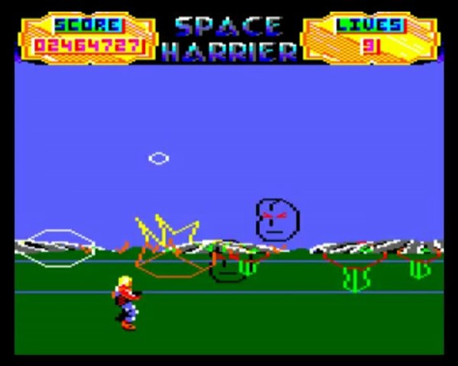 Vidéo Calvaire Space Harrier ( Amstrad cpc 6128)