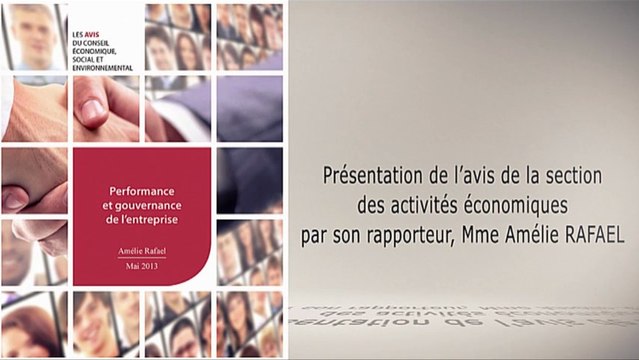 Performance et gouvernance de l'entreprise - cese