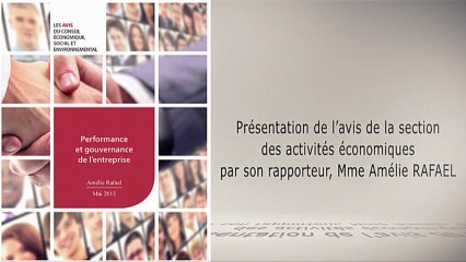 Performance et gouvernance de l'entreprise - cese