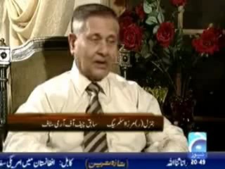 General (R) Mirza Aslam Beg in Jirga - 3 (GEO TV 4th Sep 2009)