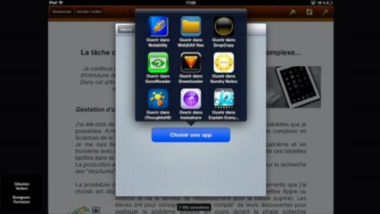 Tablette en classe #1 : Partage et envoi de fichiers entre tablettes