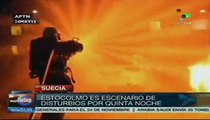 Quinto día consecutivo de disturbios en Suecia