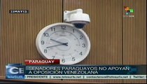 Senadores paraguayos rechazan visita de delegación venezolana
