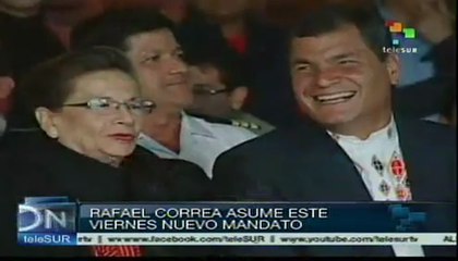 Rafael Correa asumirá el viernes nuevo mandato en Ecuador