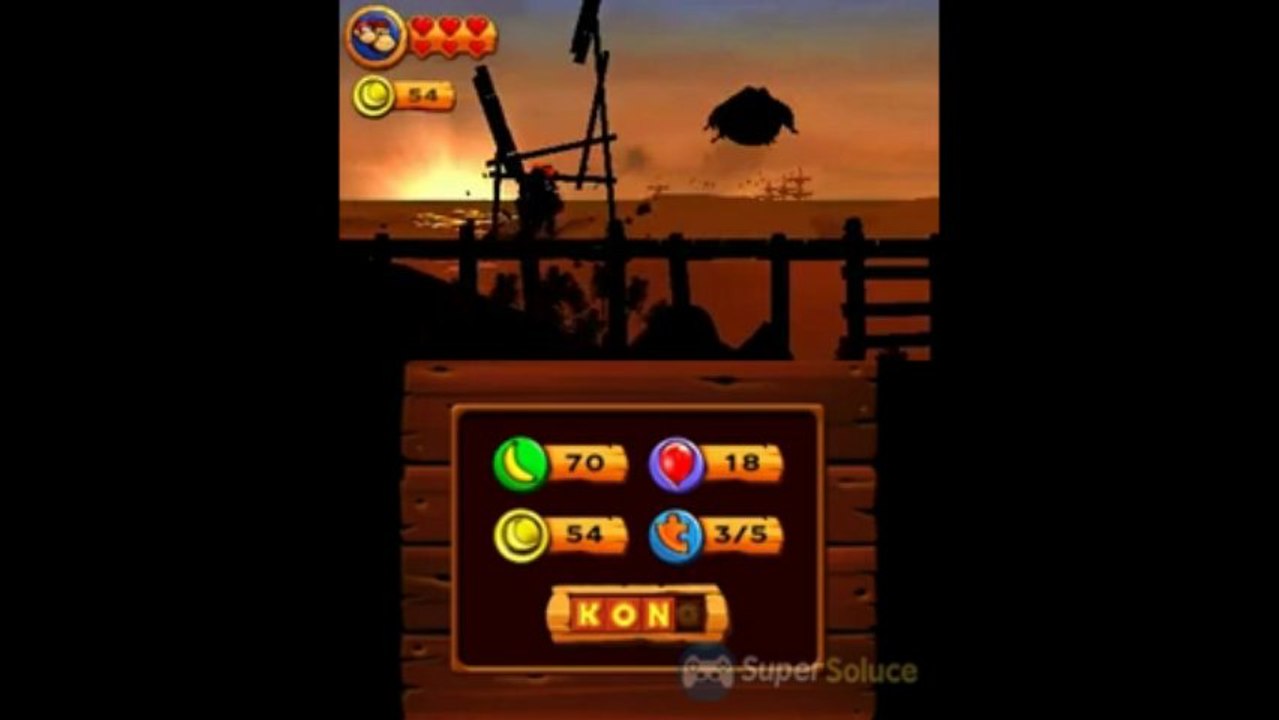 Soluce Donkey Kong Country Returns 3D : 1-4 Rives du Couchant