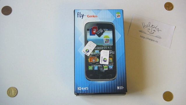 Fly IQ445 Genius - распаковка, краткий обзор