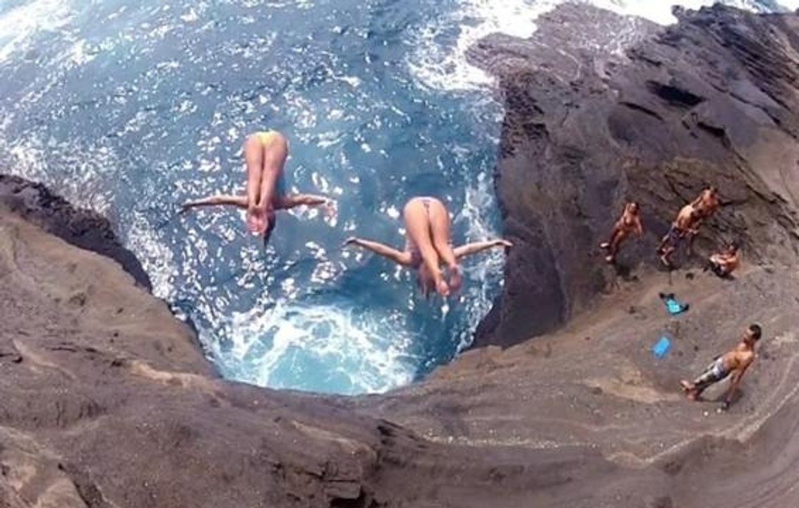 Hawaii Cliff Diving GoPro