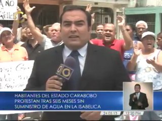 Habitantes de Carabobo protestan tras seis meses sin suministro de agua