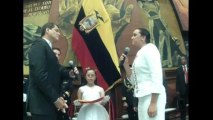 Ecuador's Correa sworn in for third term in office