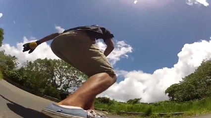 Downhill skateboarding Hawaii