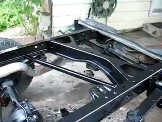 Chevrolet frame painted and lube