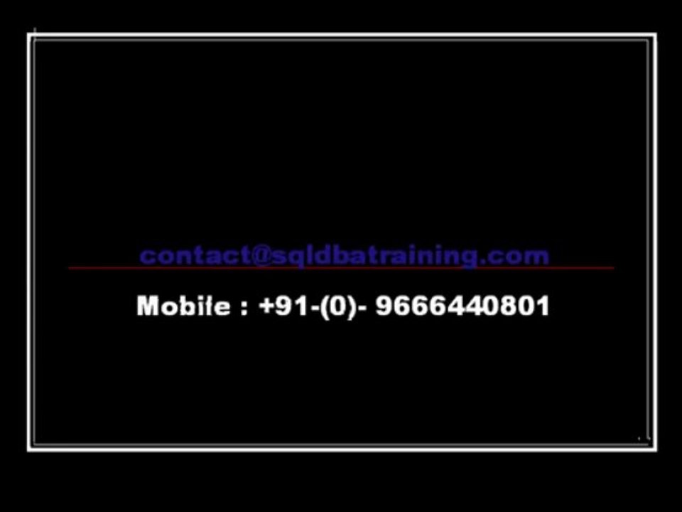 SQL DBA and MSBI Online Training  Complete Practical Training at SQL School