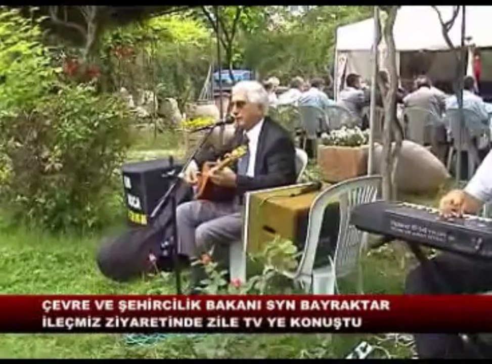 BAKAN BAYRAKTAR ZİLE DEKİ İLK İZLENİMLERİNİ ZİLE TELEVİZYONUNA AKTARDI