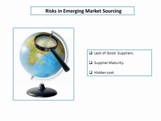 Risks in Emerging Market Sourcing