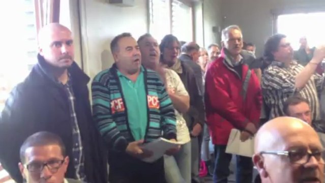 Blocage du débat public sur les déchets radioactifs à Bure.