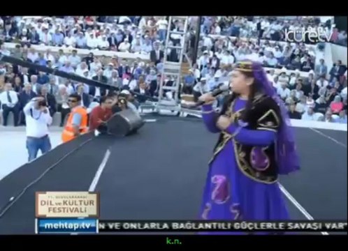 10 Atiyi karanlık görerek Azerbaycan İZMİR açılış 11. Türkçe Olimpiyatı