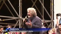Rome: Grillo en meeting avant les élections locales