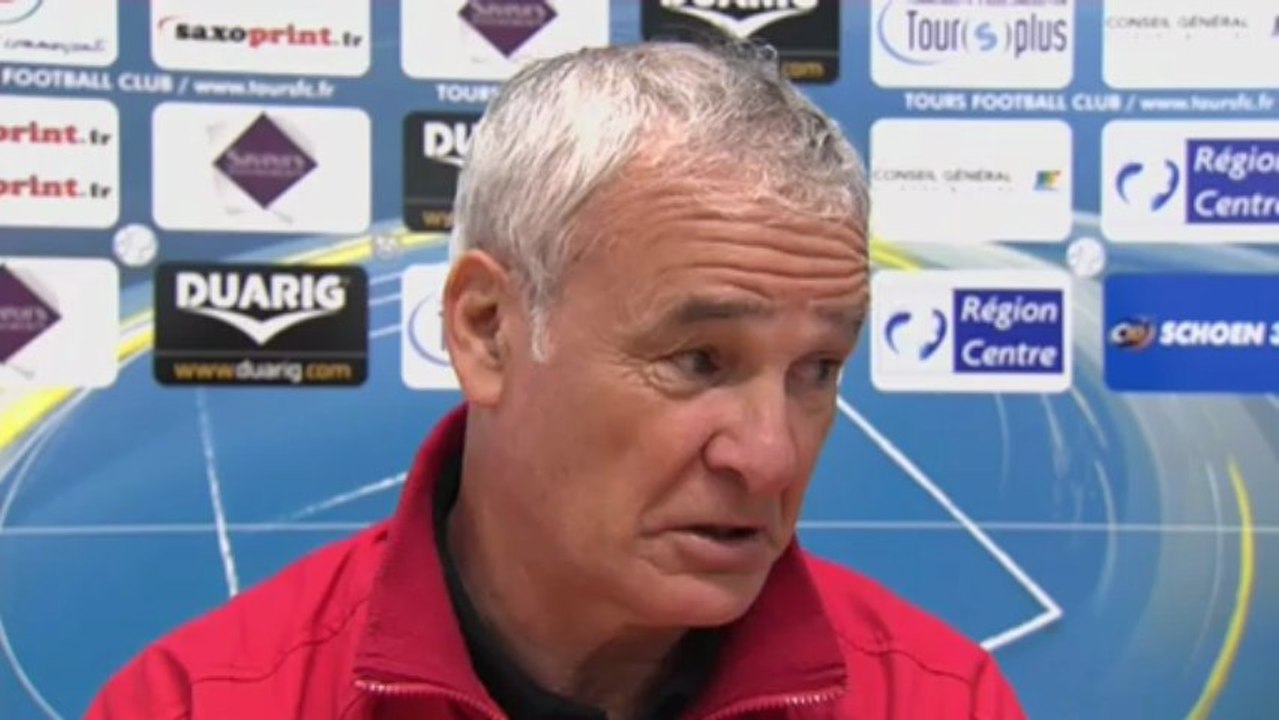 Conférence de presse Tours FC - AS Monaco FC : Bernard BLAQUART (TOURS) - Claudio RANIERI (ASM) - saison 2012/2013