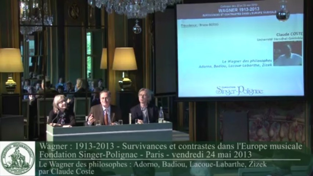 "Le Wagner des philosophes : Adorno, Badiou, Lacoue-Labarthe, Zizek" par Claude Coste