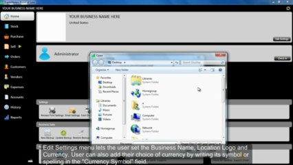 TradeMeters POS V3 HOME EDIT SETTINGS