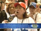 Habitantes de Caracas y representantes de Voluntad Popular realizan cadena humana en rechazo a la inseguridad