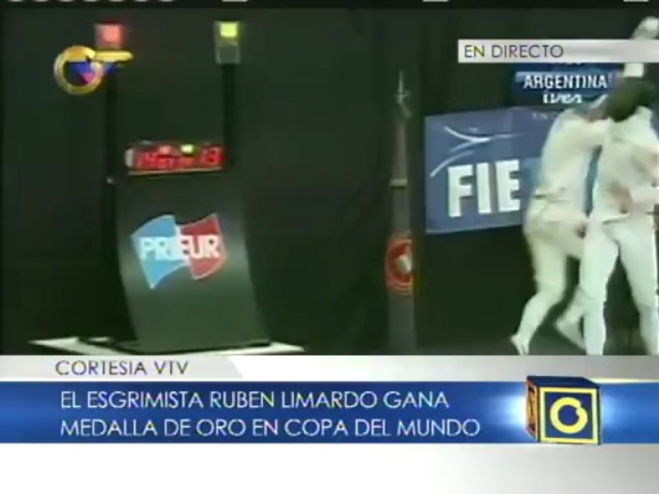 Rubén Limardo se tituló campeón en la Copa del Mundo de Esgrima ante el checo Jiri Beran