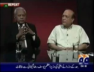 Masood Sharif Khan Khattak on UN Report on Benazir Bhutto (Mere Mutabiq 16 Apr 2010)