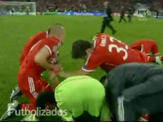 Celebración de los jugadores del Bayern Munich tras obtener la Champions League 2013.