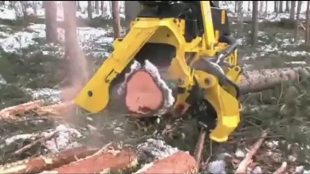 John Deere H414 cabezal procesadora