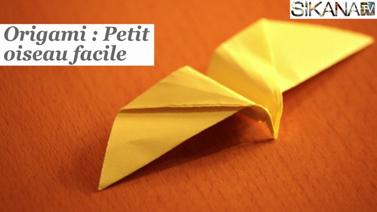 Origami : Petit oiseau en papier très facile