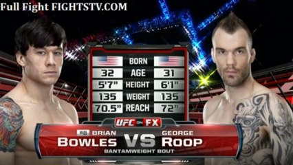 BRIAN BOWLES VS GEORGE ROOP
