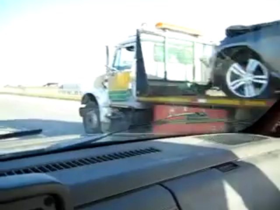 You could at least straighten the wheels prior to towing