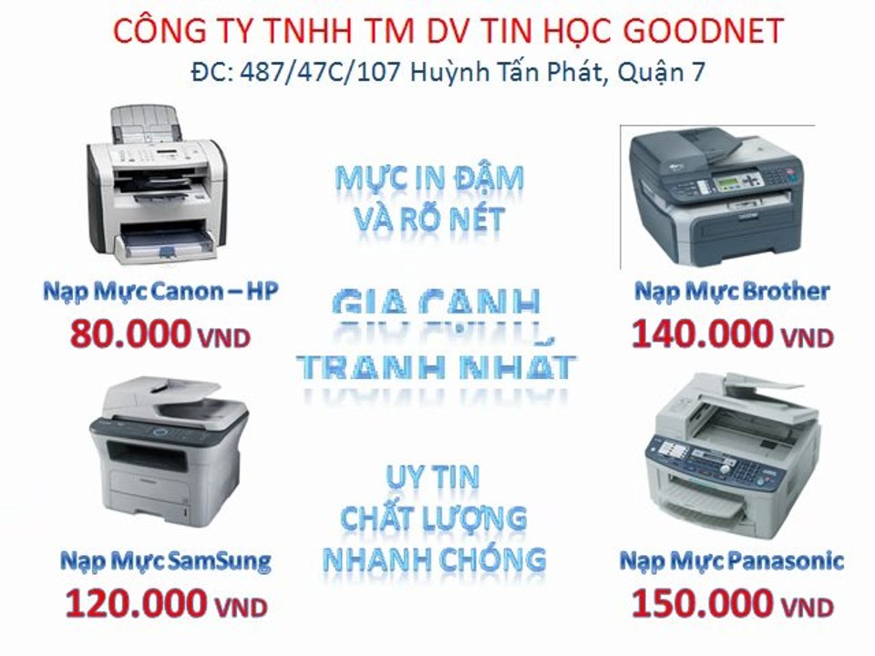 Nạp Mực Máy In Tận Nơi Nhà Bè 090 666 9078