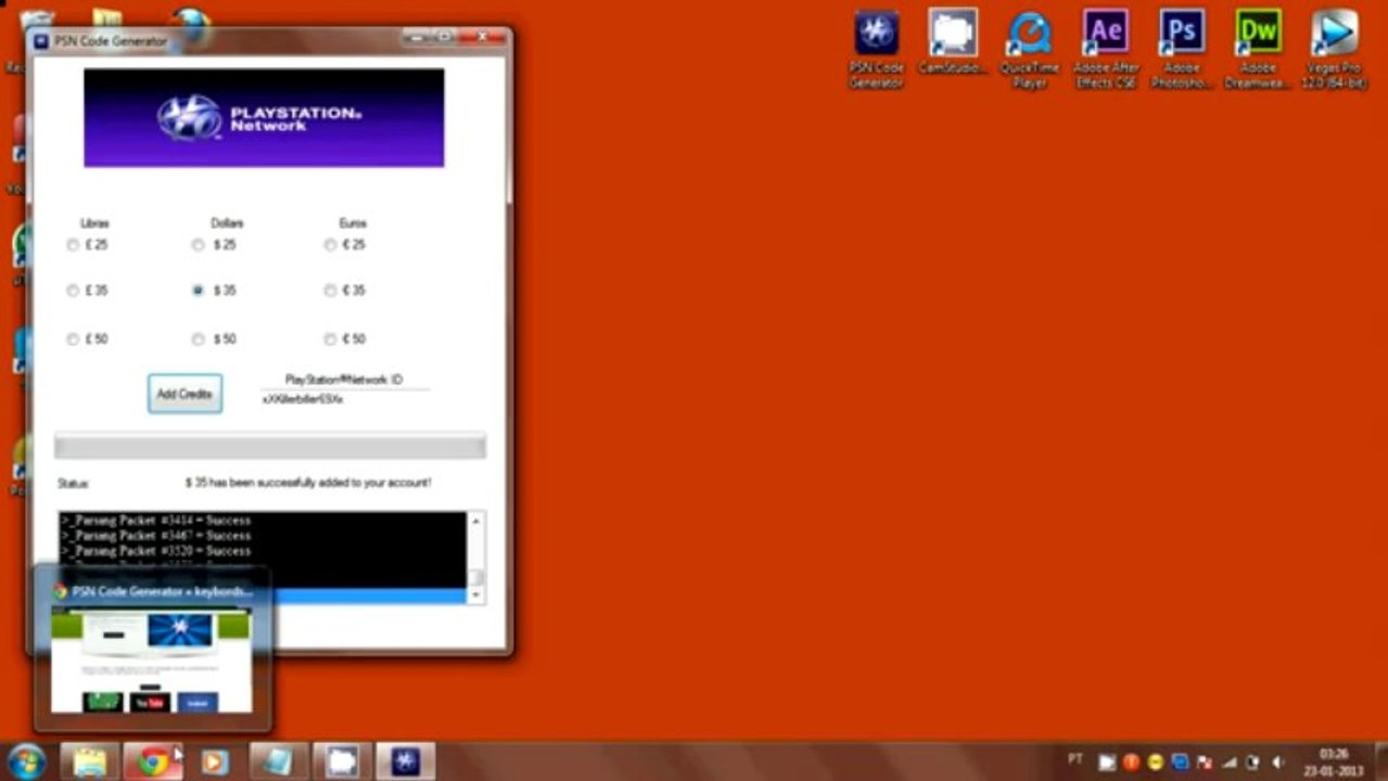 PSN Code Generator 2013