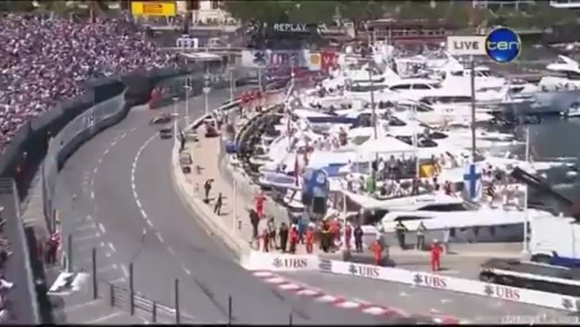 Formula 1 Monaco 2013 Maldonado Chilton Bianchi Huge Crash