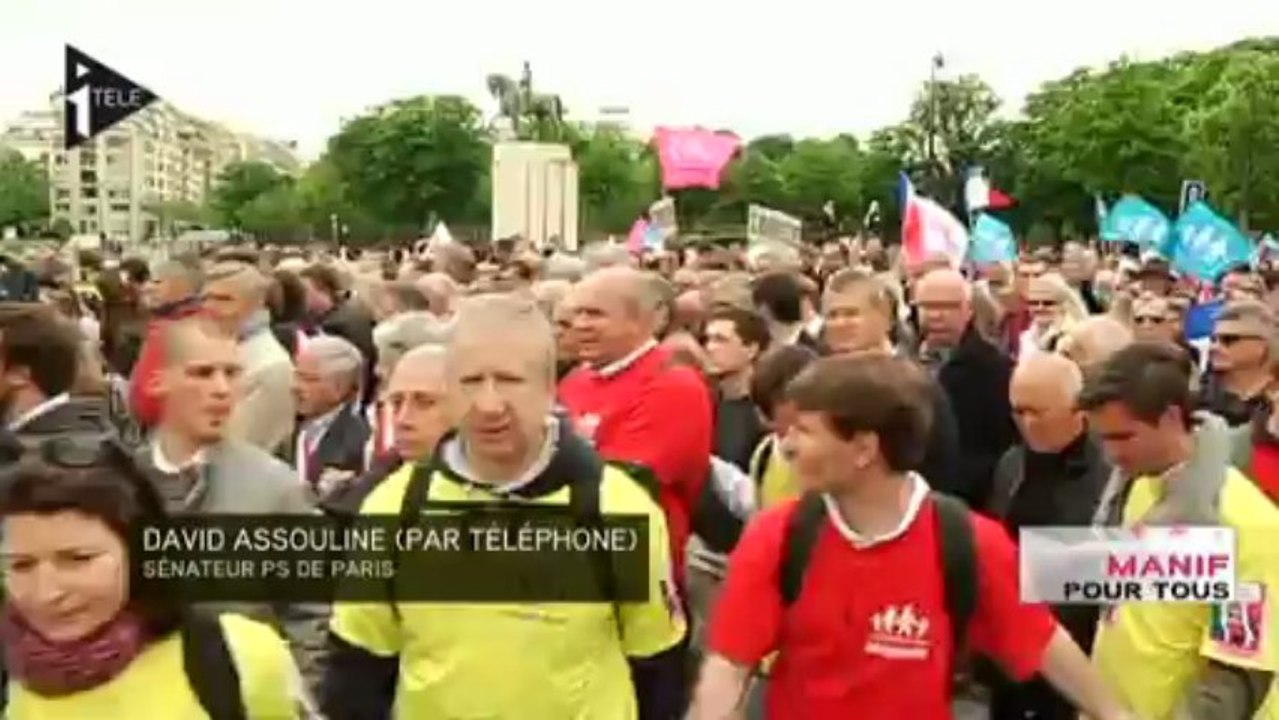 David Assouline évoque des "rangs clairsemés" dans la manif pour tous