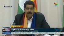 Presidente Maduro define temas para la cooperación con Bolivia