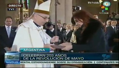 Pdta. Cristina celebra acto litúrgico por 2013 años de la Rev. de Mayo