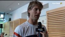 Andreas Seppi dopo la vittoria contro Leo Mayer - Da Supertennis