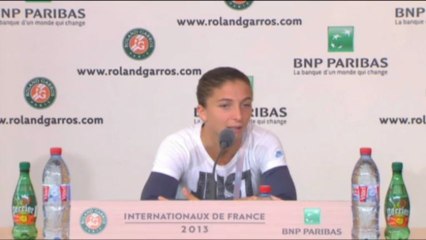 Sara Errani: "La finale del 2012? Io penso solo a giocare"