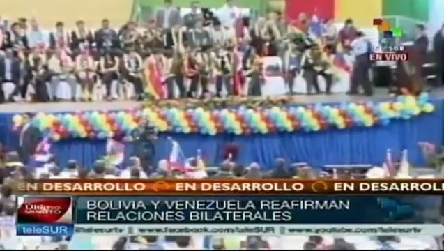 Organizaciones sociales se reúnen con presidentes Maduro y Morales