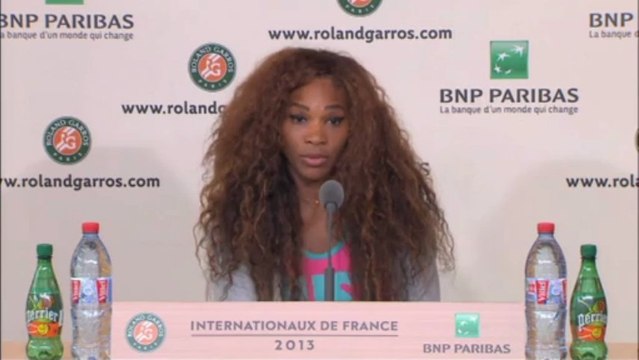 Roland-Garros - Serena : ''J'étais très nerveuse''